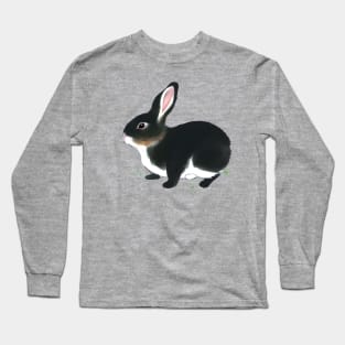 Japanese Rabbit Mini Rex Bunny Wanderlusting in the Nature Long Sleeve T-Shirt